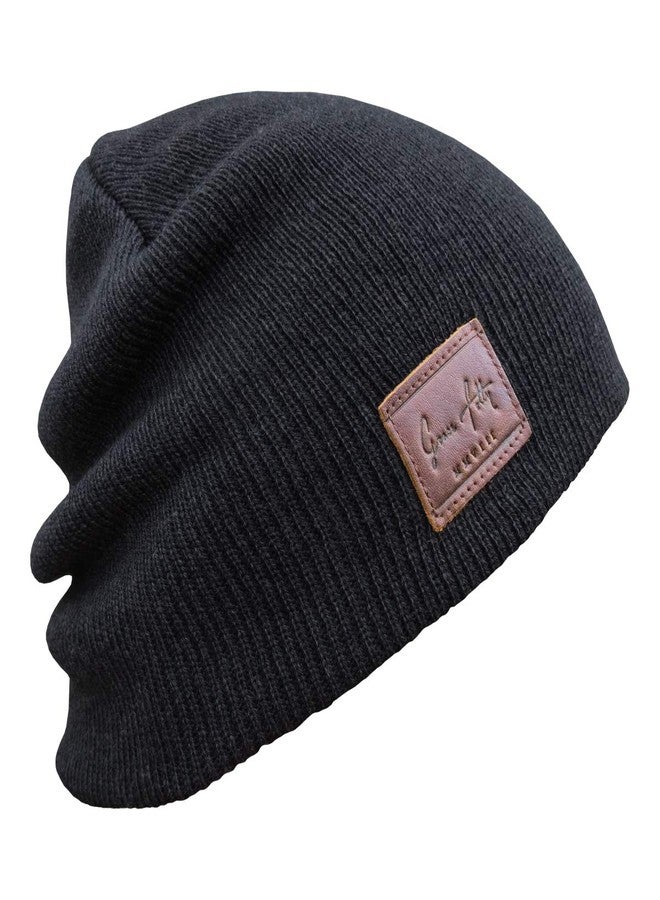 Grace Folly Knit Beanie Hat Cap for Men or Women (Black) - Image 3